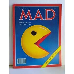 MAD Magazine #233 Pacman Cover The Fall Guy TV Satire Comic Book 1982 Arcade
